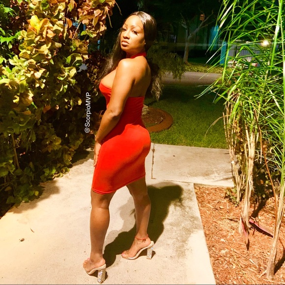 Plunging Choker Lace Up Bodycon Mini Dress! STYLE - Picture 7 of 9